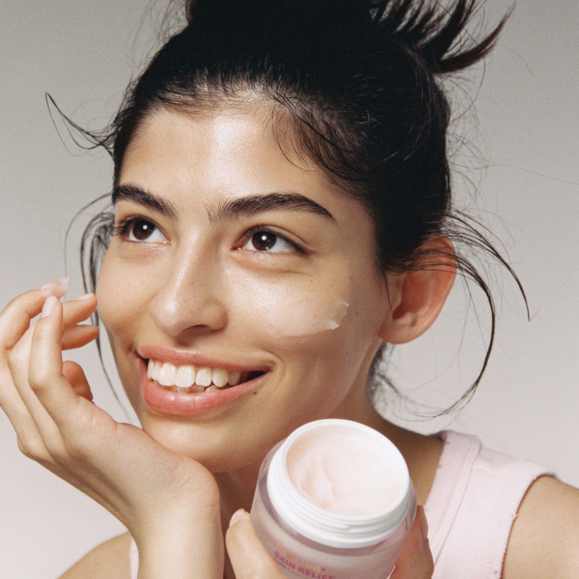 SKIN RELIEF product photo at an angle