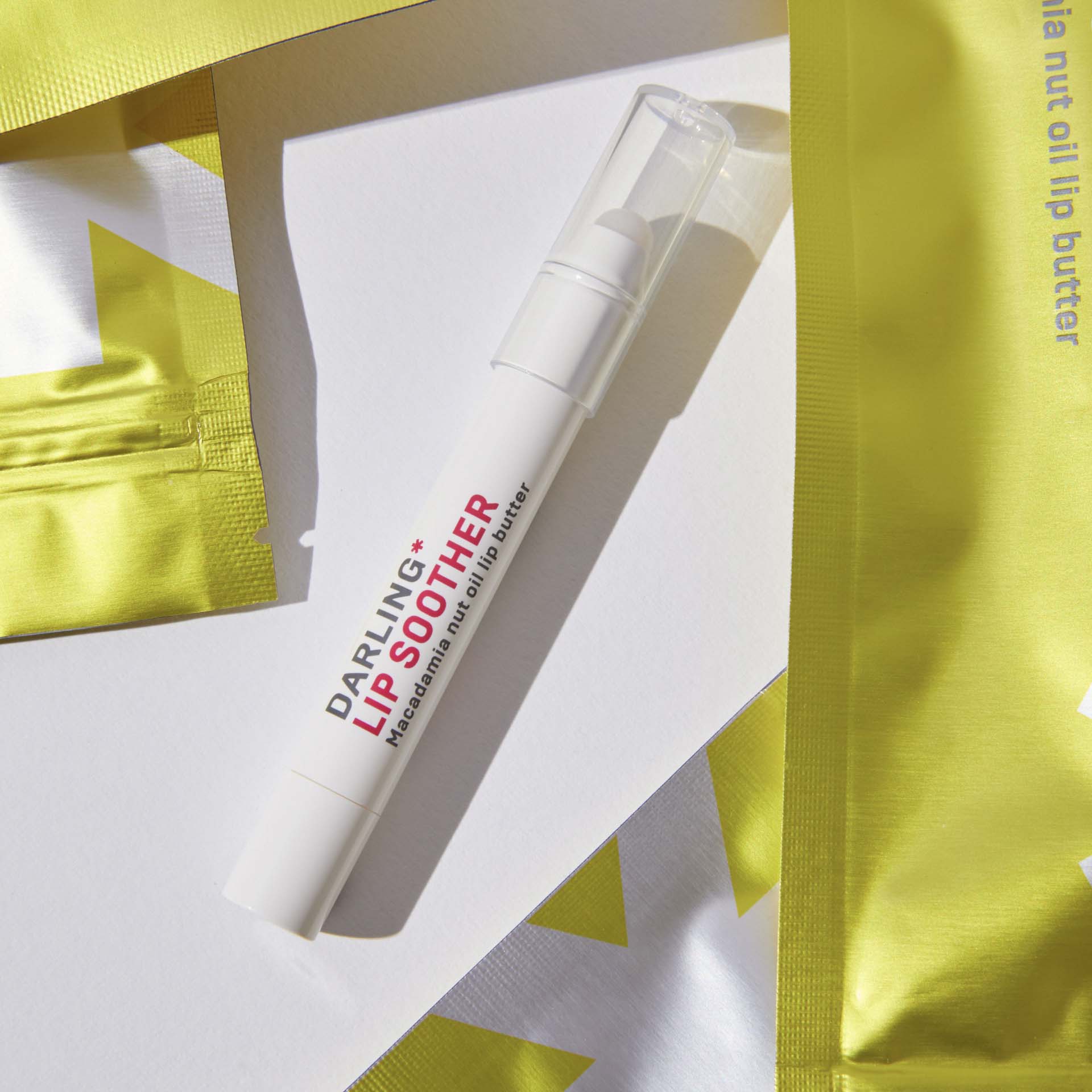 LIP SOOTHER product photo with model
