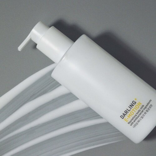 E-MOTION body milk product photo with model