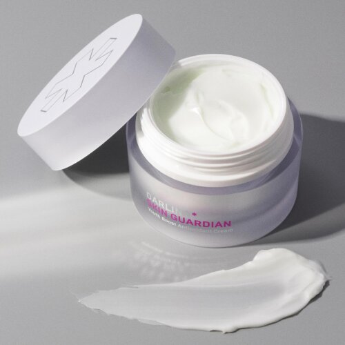 SKIN GUARDIAN product photo with model
