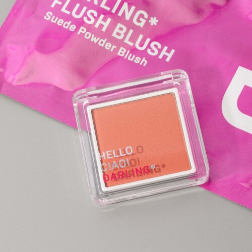 FLUSH BLUSH product photo with model