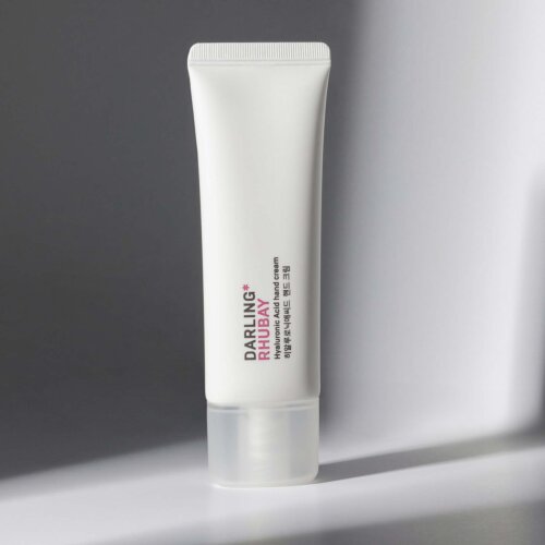 RHUBAY hand cream product photo with model