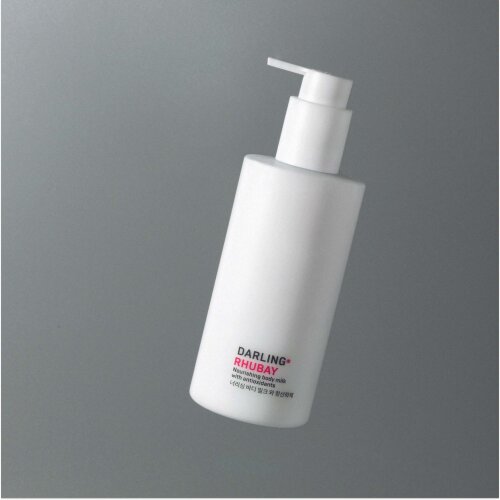 RHUBAY body milk product photo with model